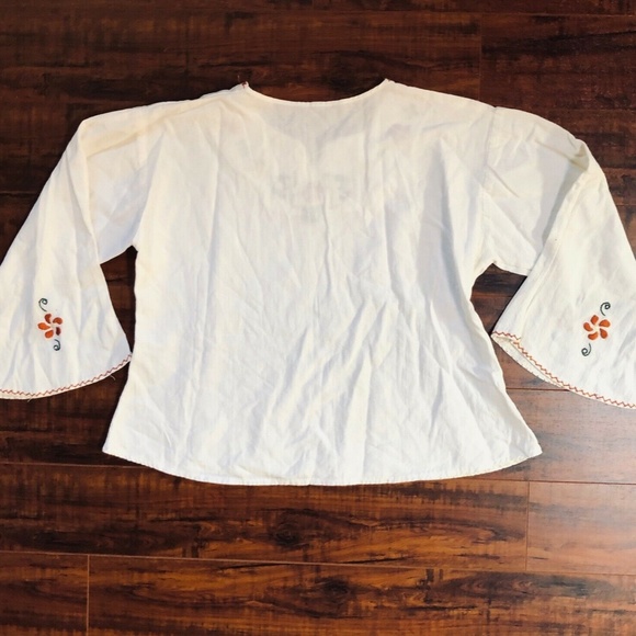BoHo HIPPIE Embroidery Tunic Shirt Top - Picture 9 of 9